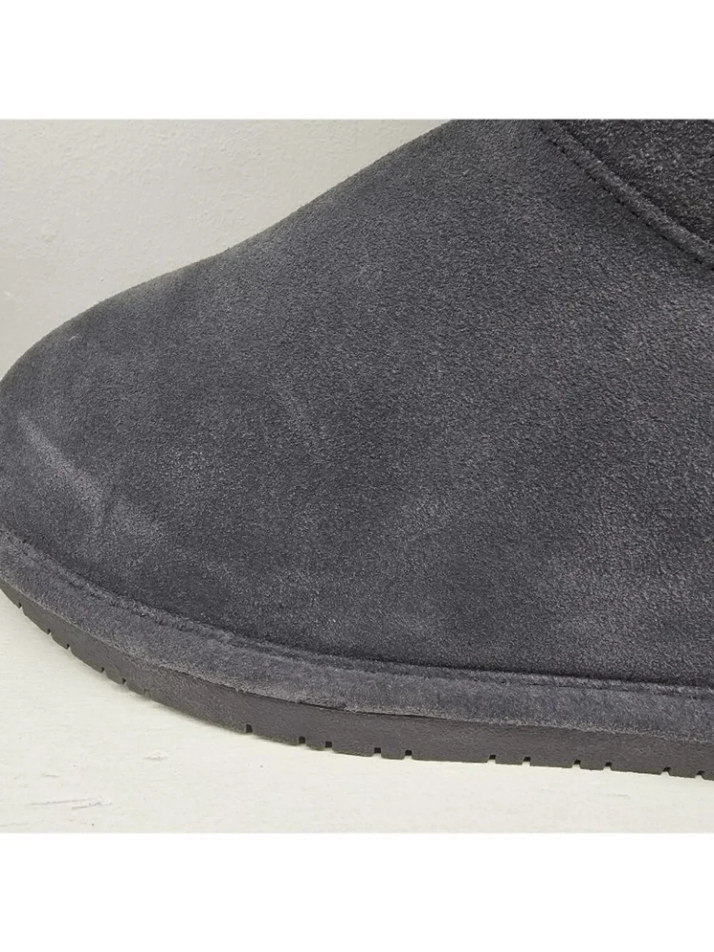 Bearpaw Phyllis II Suede Charcoal Lace up Back Womens Boots Size US 11